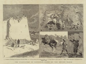 Evakueringen af Candahar, noter om tilbagekomstmarchen af Alfred Chantrey Corbould